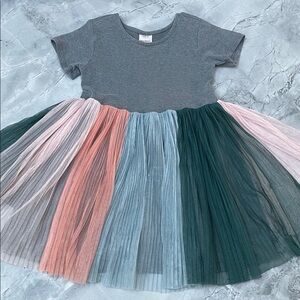 Super soft rainbow tulle dress